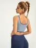 Sujetador Deportivo TATABLANOM de Cuello Cuadrado para Mujer con Acolchado Incorporado, a Prueba de Impactos, para Correr, Yoga, Fitness, Sujetador Tipo Chaleco, Espalda Bonita