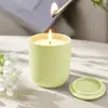 Frasco de Cerámica Mate de Cinco Colores Morandi para Cera Aromática Ambiente Nórdico Suave para el Hogar Taza de Cera de Alta Calidad