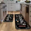 Nuevos tapetes americanos transfronterizos, juego duradero de dos piezas para cocina, tapetes de baño fáciles de cuidar, felpudos para entrada, se pueden personalizar con etiquetas