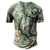 Camiseta deportiva de manga corta para hombre, con estampado digital 3D, estilo urbano, con tapeta abierta, serie europea y americana, 2023