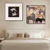 Pinturas Colgantes Color Crema Estilo Vintage, Arte Minimalista, Pinturas Colgantes de Nicho, Estilo Wabi-Sabi, Pinturas Decorativas de Alta Gama, Pinturas de Pie Personalizadas