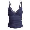 Chaleco de Encaje Y2K Europeo y Americano Color Sólido Ajustado Capa Interior Empalmado Estilo Francés Camisola para Mujer Calle Ins Venta al por Mayor Transfronteriza