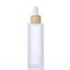 Em Estoque Atacado Frascos de Óleo Essencial Foscos, Frascos de Vidro Transparentes com Conta-gotas, Frascos de Vidro para Essências de Skincare, Frascos Reabastecíveis de 100ml