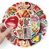 50 Piezas de Pegatinas Retro Americanas, Personalizadas de Moda Geniales Impermeables para Fundas de Teléfono Móvil, Carteras de Computadora, Pegatinas para Motocicleta para Decoración