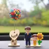 Personajes de Dibujos Animados para una Familia de Cuatro Adornos para Coche, Adornos Cálidos para Coche, Decoraciones Interiores de Coche para Consola Central Venta al por Mayor