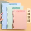 Capa A5 para Folhas Soltas Portátil A4 Binder de Folhas Soltas B5 Papelaria para Caderno de Folhas Soltas Anel Plástico Alta Aparência Encadernação Suprimentos de Escritório