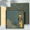 Caja de Regalo de Negocios Estilo Chino A5, Multicolor, Práctica para Eventos de Empresa, Regalos de Inauguración, Recuerdos, Cuaderno