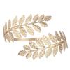 Venda quente nupcial folha faixa de cabelo barroco dourado headwear pulseira brincos braço anel jóias terno casamento