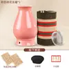 Tarro de Moxibustión Flor de Durazno para Belleza Facial, Cerámica de Arcilla Púrpura Gua Sha Tarro de Moxibustión Portátil, Tarro Dragón de Fuego para Uso en Casa, Salón de Belleza