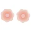 Adesivo de Tampa de Leite de Silicone à Prova d'Água Fashion Flor de Ameixa Brilho Sexy Anti-amassado Sem Marca Mamilo Adesivo de Peito Invisível