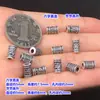 Prata Esterlina S925 Acabamento Fino Contas Cilindricas Mantra de Seis Caracteres Contas Espaçadoras Joias de Cristal Acessórios DIY Feitos à Mão
