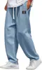 Calça Casual Masculina de Verão com Textura Waffle, Cor Sólida Versátil para Uso Diário e Trabalho, em Estoque