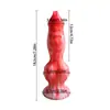 Orissi Pene de Animal Simulado Tapón Anal de Silicona Pene Anal Dispositivo de Masturbación Masculino y Femenino para Sexo en la Cama