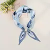 Bufanda de Seda de Nuevo Estilo con Hebilla Magnética de Perlas para Mujer, Gama Alta, Exquisita, Versátil, Bufanda con Estampado de Lunares y Anacardos, Collar, Cadena para Clavícula