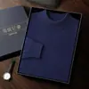 Suéter masculino de cashmere com gola alta parcial, cor sólida, pulôver de manga longa, nova malha casual solta para outono e inverno
