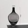 Decoração de vidro transparente grande barriga vaso sala de estar piso barriga redonda pequeno calibre arranjo de flores hidropônico cavalo bêbado Madeira hidropônico Bell