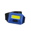 Linterna frontal de pila seca de plástico COB LED portátil para camping al aire libre minilinterna multifuncional lámpara de minero