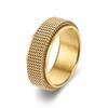 Moda 2023 Nuevo Anillo de Malla Giratorio Nicho Anillo Tejido Anillo de Pareja Fabricante de Origen Gran Cantidad Tratamiento Preferencial