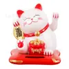 Gato de la Suerte con la Mano Saludando Adornos para Coche Muñeco Gato de la Suerte Saludando Solar Máquina de Regalos para Hornear Pasteles Suministro Transfronterizo