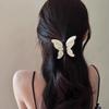 Presilha de Cabelo Borboleta Super Fada Francesa Temperamento Alta Qualidade Doce Presilha Tubarão Presilha Superior de Acrílico Acessórios de Cabelo Versáteis