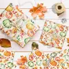 Wx100 Abóbora de Ação de Graças Pêra Neve Papel 17g Presente Doce Papel de Embrulho à Prova de Umidade Abóbora Folha de Bordo Papel Decorativo