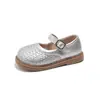 Sapatos Mary Jane Estilo Escolar Preto de Designer para Meninas 2026 Nova Coleção Primavera/Outono Solado Macio Tendência Estilo Princesa Sapatos Pequenos de Couro