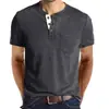 Camiseta Tática Henry Masculina para Uso Externo Amazon Gola Redonda Manga Curta Camisa Poio Casual Clássica Europeia e Americana Top Masculino