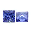 Yongjia gema cor especial quadrado ângulo reto zircônia flor de carro praça princesa diy pedras nuas artificiais 2*2~7*7mm