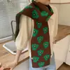 Novo Cachecol de Outono e Inverno Feminino de Inverno Estilo Coreano Versátil de Lã Tricotada Estudante Menina Fofa Cachecol Longo de Alta Qualidade