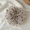 Scrunchie de Organza Esponjoso Estilo Perezoso Estilo Coreano Elegante Diadema Plegada Banda Elástica para Cola de Caballo de Mujer Cuerda para el Cabello