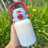Nova Caneca Térmica de Desenho Animado de Alto Valor Aço Inoxidável 304 Portátil Parede Dupla Copo de Estudante Garrafa de Água Fofa Pop-Up