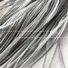 0.3/0.5cm Negro Blanco Oro Plata Rojo Banda de Fuelles Banda Cóncava Cuerda Delgada Banda de Espiga Adorno para Ropa Cheongsam Oro Profundo