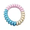 Comercio exterior color gel línea telefónica Anillo para el pelo combinación de colores cuerda para el pelo alta elasticidad cristal caramelo tres colores combinación cuerda para la cabeza funda de cuero