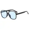 Nuevas gafas de sol casuales personalizadas retro europeas y americanas de doble puente, gafas de sol de moda para exteriores y conducción con protección solar, transfronterizas