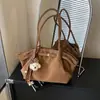 Bolsa de Axila Grande Capacidade Francesa Outono e Inverno 2025 Nova Bolsa Tote Retrô Americana Bolsa de Ombro Casual para o Dia a Dia