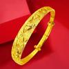 Pulsera Chengxiang de dragón y fénix bañada en oro y cobre, pulsera vietnamita con estrellas de oro y arena, joyería, puesto de mercado nocturno, suministro directo