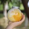Garrafa de chá de leite esférica de 500 ml descartável copo de planeta de plástico criativo perfumado chá café bebida garrafa bola redonda tampa de alumínio
