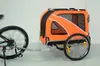 Remolque/Carro de Bicicleta Plegable de Hierro para Mascotas Medianas y Grandes Dos en Uno para Viaje de Perro Mascota Portátil al Aire Libre