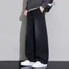 Jeans nuevos para hombre 2026, estilo callejero americano, modernos, corte holgado, pierna ancha, corte recto, lavados, pantalones largos casuales