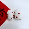 Tela de Año Nuevo Cuadros Lunares Lazo Accesorios para el Cabello DIY Hecho a Mano Adorno para la Cabeza Ropa Broche Decoración de Lazo