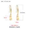 Ganchos para Pendientes de Plata de Ley 925 Accesorios Pendientes de Jade Pendientes Ganchos Vacíos DIY Pendientes con Hebilla de Seguridad Color Oro Rosa Soporte Vacío para Mujer