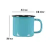 Taza de Agua de Hierro Esmaltado Clásica Jarra de Té Nostálgica Antigua Cepillado de Dientes Infantil Personalizada Personalizada Vasos para Enjuague Bucal Licor Hogar