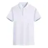 Camisas Polo Piqué CVC Feitas Sob Medida para Uniformes de Trabalho com Logo Impresso, Camisas Publicitárias Personalizadas de Cor Sólida com Gola Padre e Manga Curta, Uniformes de Trabalho Corporativos