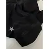Sudadera de Punto Recto con Cuello Redondo, Modelo Nuevo de Principios de Primavera Yuran 26, Hilo Siro de Algodón Tencel, Diamante de Estrella Hecho a Mano Austriaco