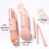 Bestseller transfronterizo, brocha de maquillaje retráctil 4 en 1, brocha multifuncional de cerdas suaves para polvos sueltos, rubor y sombras de ojos, juego de herramientas de belleza en stock