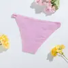 Nuevos Calzones de Algodón Puro para Mujer, Color Sólido, Tiro Bajo, Encaje, Transpirables, Doble Capa, Ropa Interior para Niñas, Venta al por Mayor Directa del Fabricante