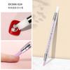 Bolígrafo de silicona de doble punta para manicura transfronteriza, bolígrafo con punta de goma en relieve para tallado hueco, varilla para taladro de cristal, bolígrafo de silicona para manicura supersuave