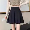 Falda plisada negra 2026, falda de invierno para mujer de cintura alta, línea A con caída fluida, falda corta, adecuada para figuras petite, estilo falda paraguas, colección de primavera