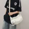 Bolso bandolera de gran capacidad de alta gama para mujer, para el verano 2026, nuevo bolso de lona de nailon rojo