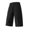 Pantalones Cargo Cortos para Hombre Gordo Verano Juvenil Moderno Secado Rápido Seda de Hielo Delgados Sueltos Deportivos Rectos Talla Grande Casual